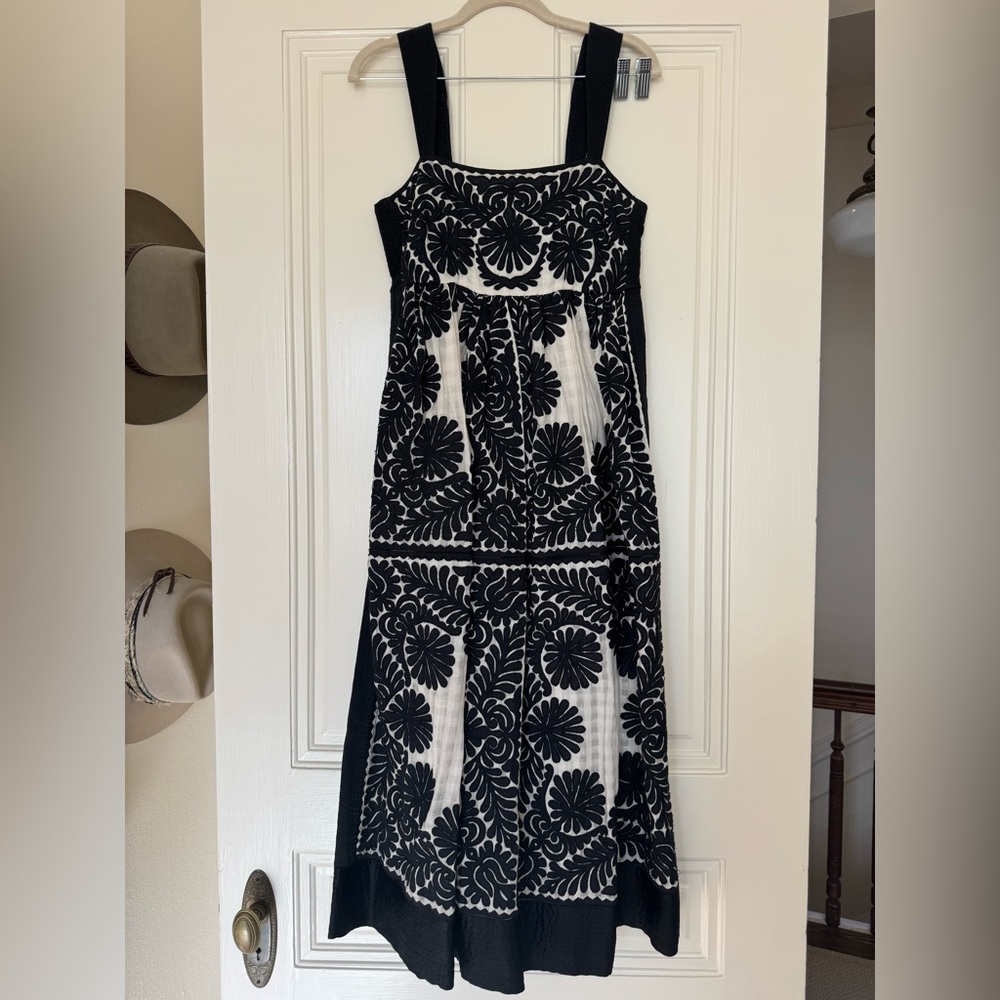 ULLA JOHNSON Floral and Gingham Dress
